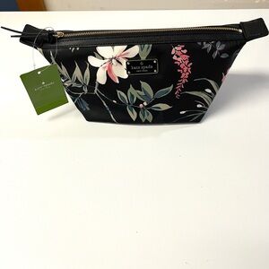 Kate Spade Wilson road botanical print Jodi makeup bag